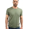 T-shirt μονόχρωμο με τελείωμα χωρίς ραφή