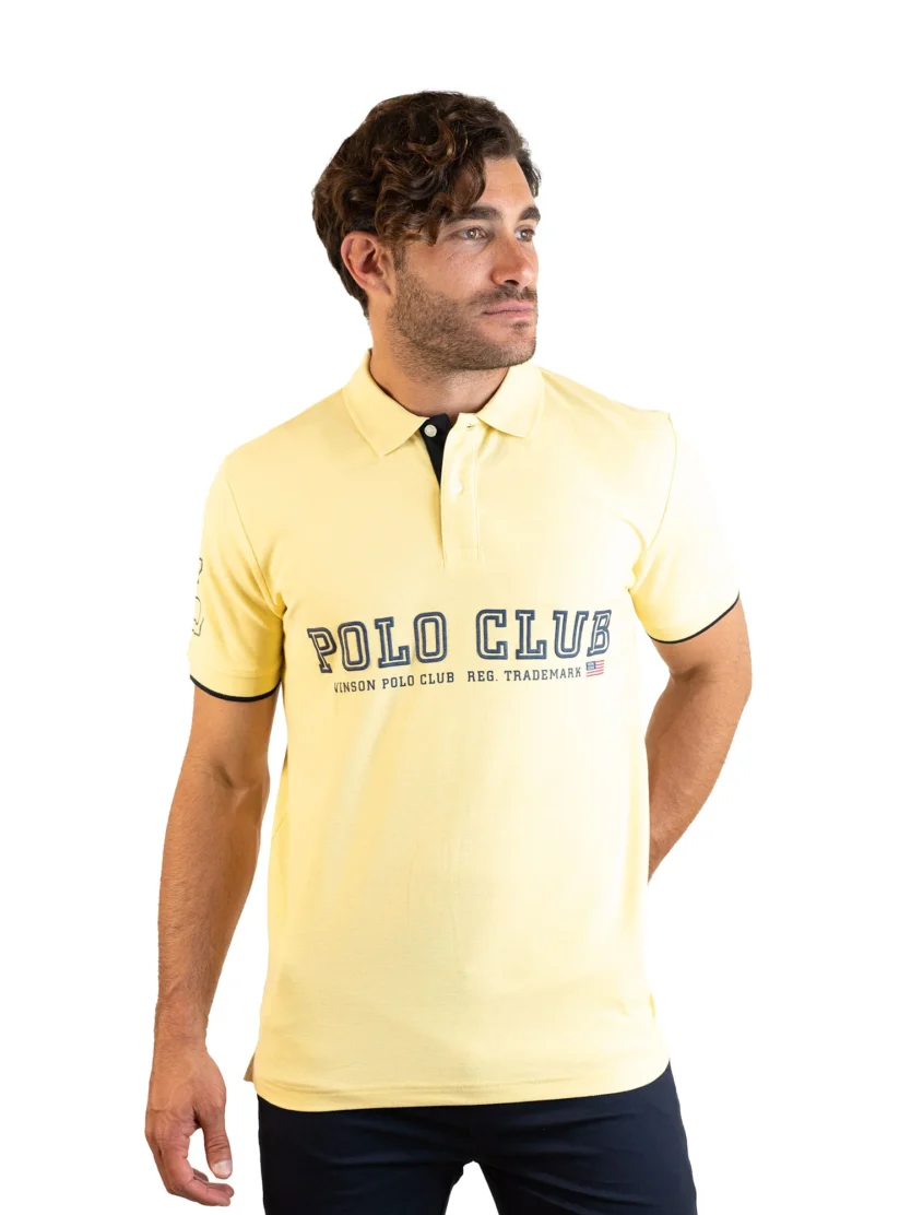 Μπλούζα πόλο πικέ κοντομάνικη POLO CLUB